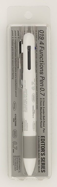 4ファンクションズペン　0.7mm　ホワイト